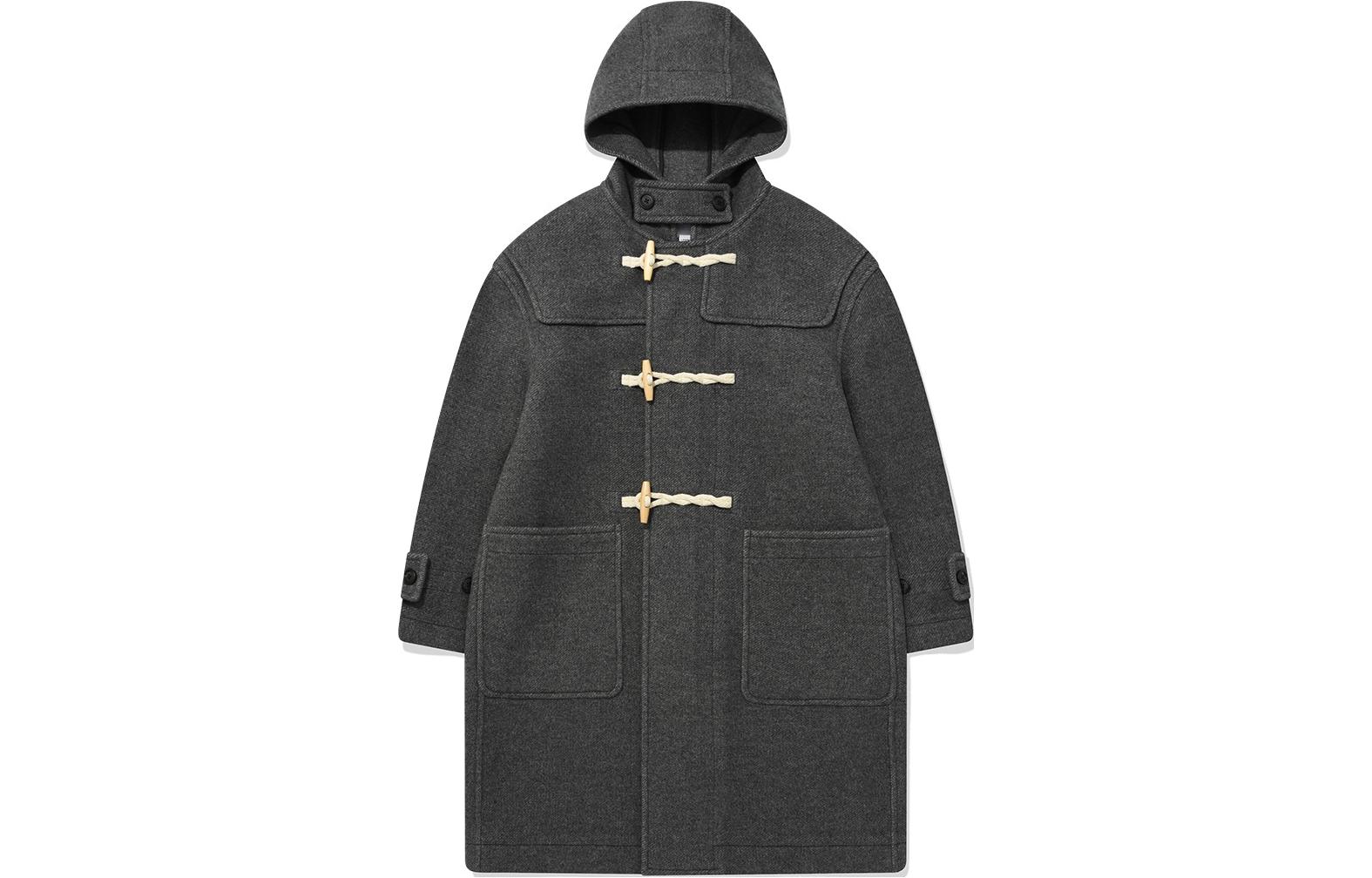 

COVERNAT Пальто унисекс угольно-серое, Charcoal Gray