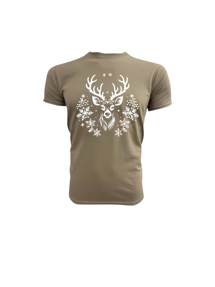 

Футболка PAULGOS Herren T-Shirt, Weihnachtshirsch, песочный