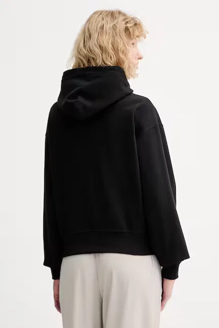 Худи Calvin Klein из плотного трикотажа, черный — фото 3