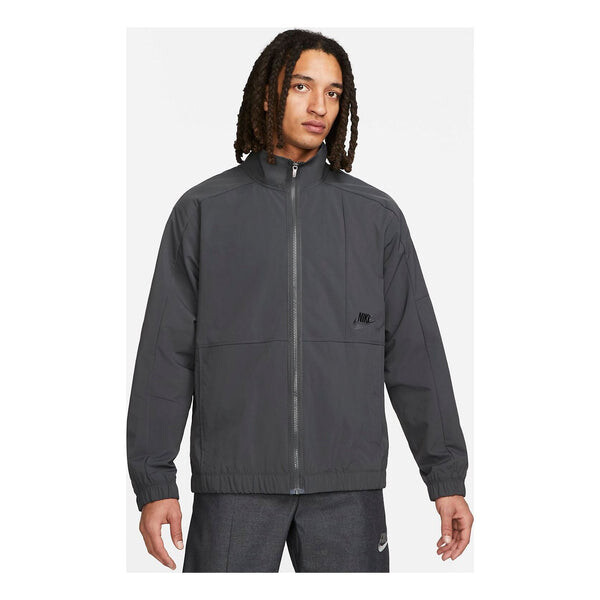 Куртка Nike Sportswear Revival Woven Tracksuit Jacket 'Grey', серый — фото 3
