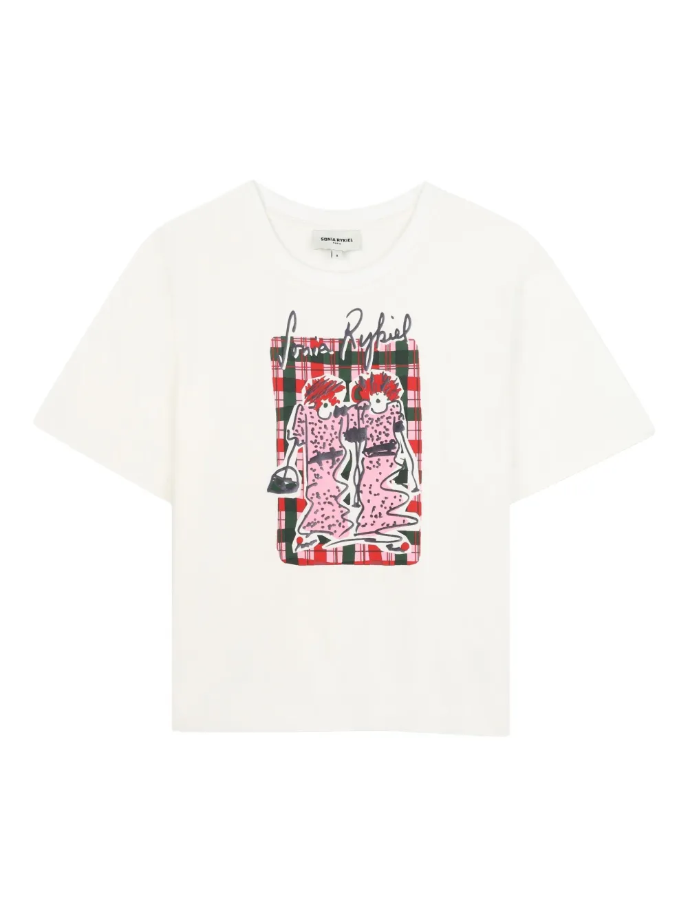 

Футболка с графичным принтом SONIA RYKIEL ENFANT, нейтральный