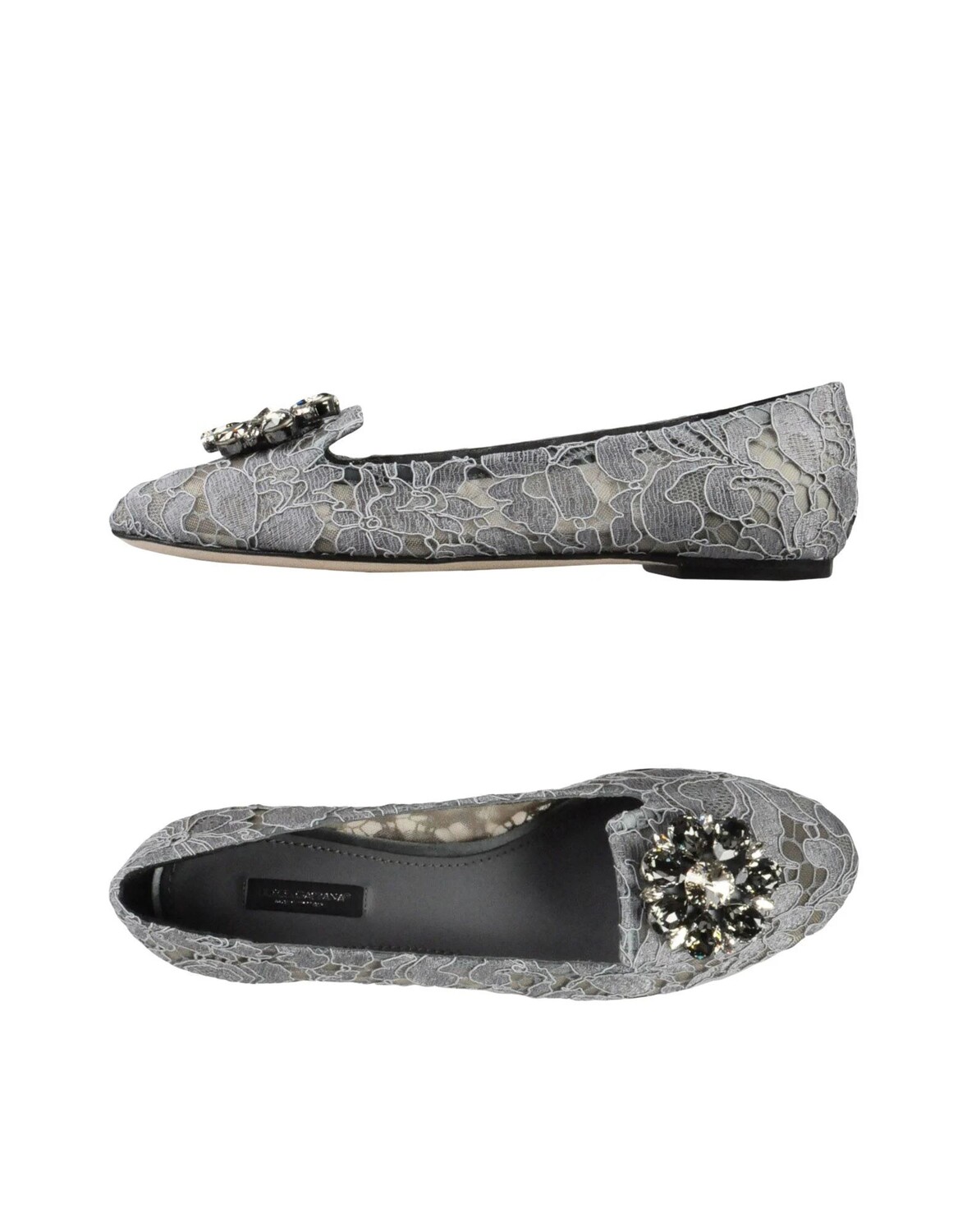 

Лоферы Dolce&Gabbana, серый