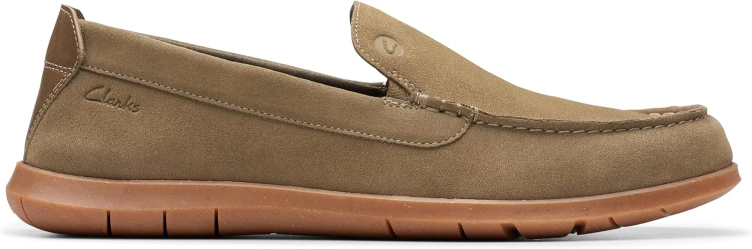 Лоферы Flexway Step Clarks, оливковая замша — фото 2