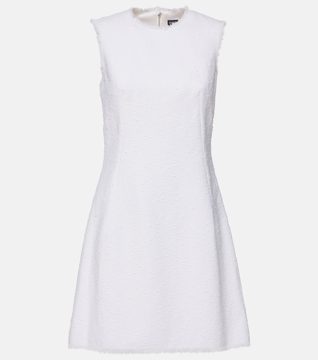 

Мини-платье-капри из хлопкового твида Dolce&Gabbana, Bianco Ottico