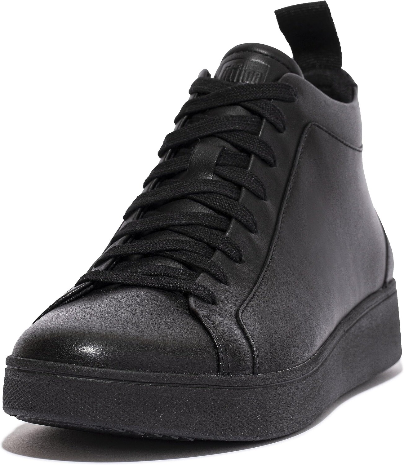 

Кроссовки FitFlop Rally Leather High-Top Sneakers, цвет All Black