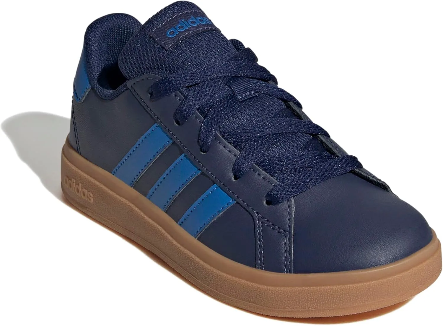 Теннисные кроссовки унисекс Kinder Grand Court Lifestyle на шнуровке, теннисные кроссовки adidas, темно-синий — фото 3
