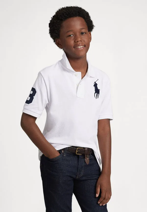 Поло big pony из хлопковой сетки 714y Polo Ralph Lauren, White