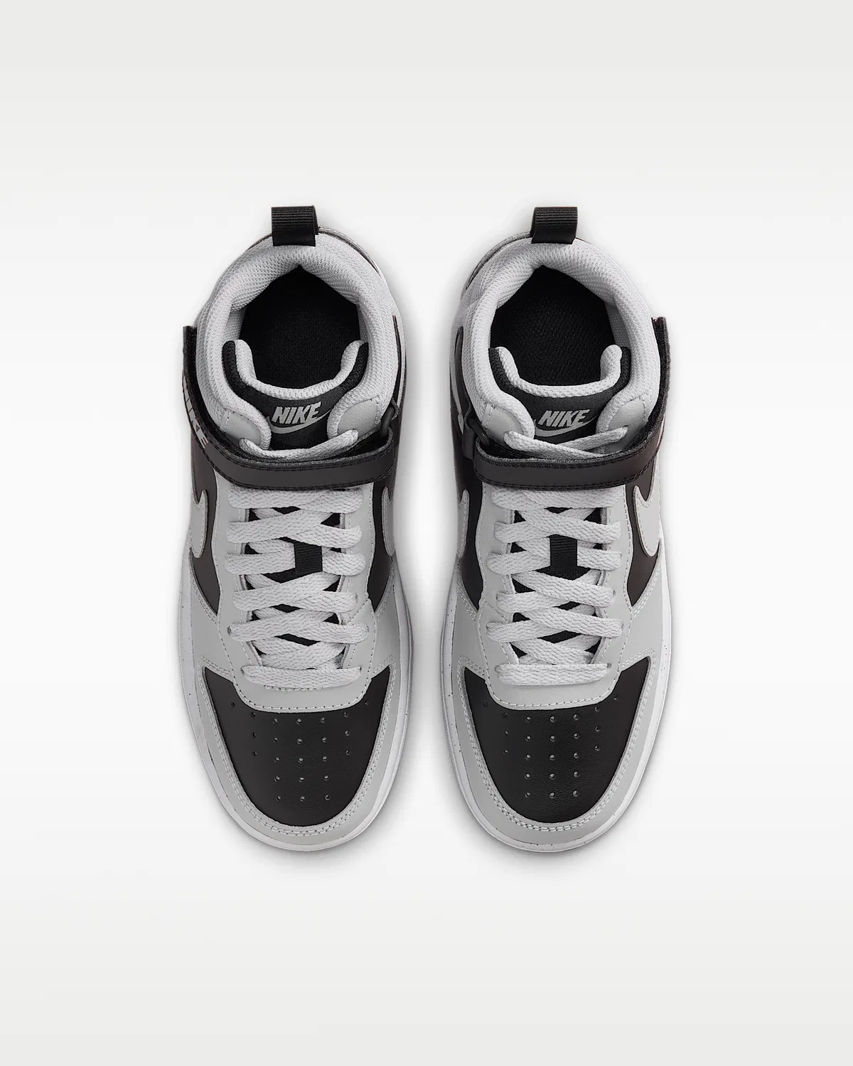 Кроссовки Nike Court Borough Mid 2 для детей, Black/White/Gum Medium Brown/Light Smoke Grey — фото 4