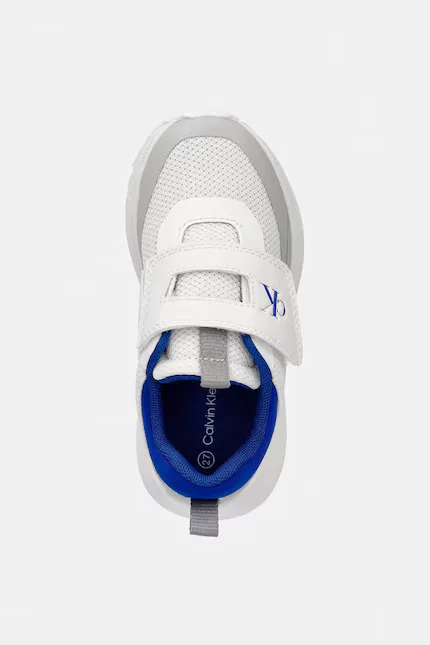 Кроссовки детские из текстиля и экокожи Calvin Klein Jeans, серый — фото 4