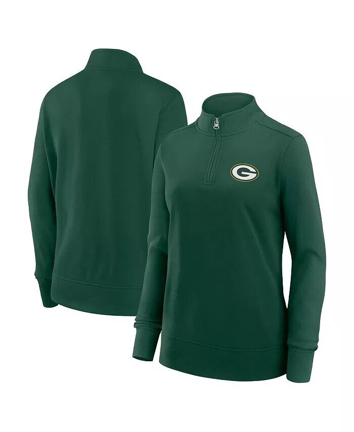 

Женская зеленая куртка Green Bay Packers Velocity Quarter-Zip Logo Athletic