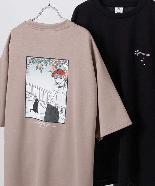 

Футболка унисекс с принтом в японском стиле, бренд Red Cap Girl