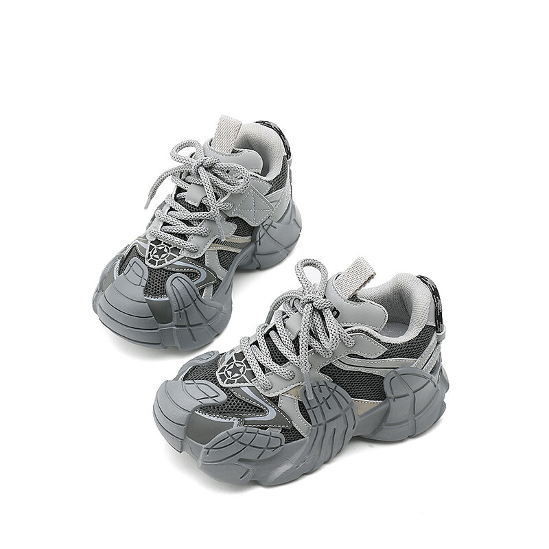 Кроссовки Jeep Kids Lifestyle Shoes Kids Low-top Gray, серебряный — фото 4