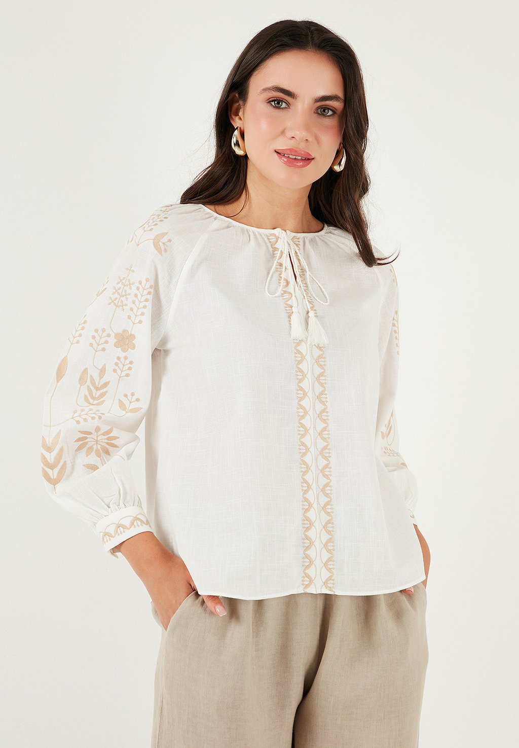 

Блуза REGULAR FIT LELA, кремовый