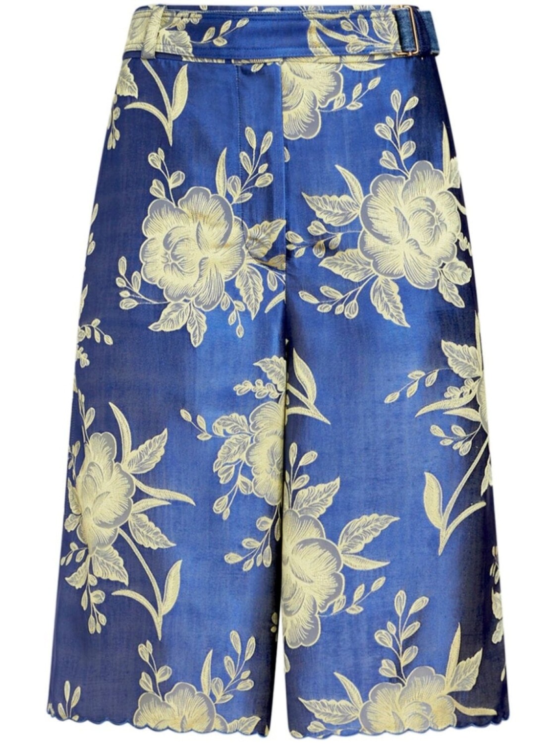 

ETRO жаккардовые шорты с поясом, синий