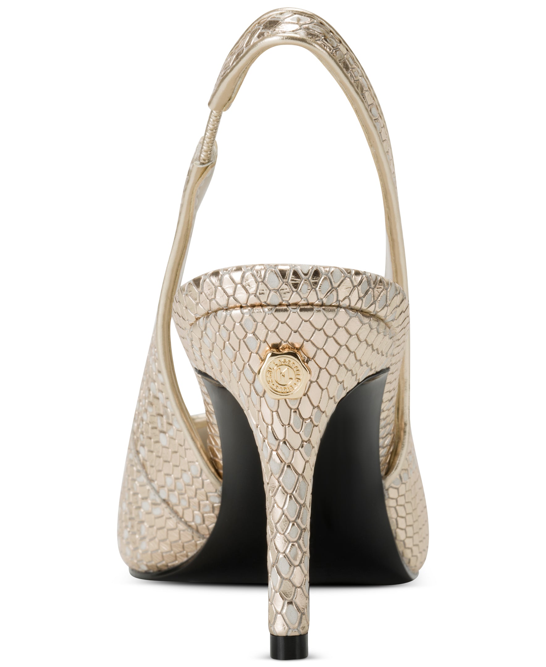 Туфли-лодочки Rosalyn Slingback KARL LAGERFELD PARIS, золотой — фото 4