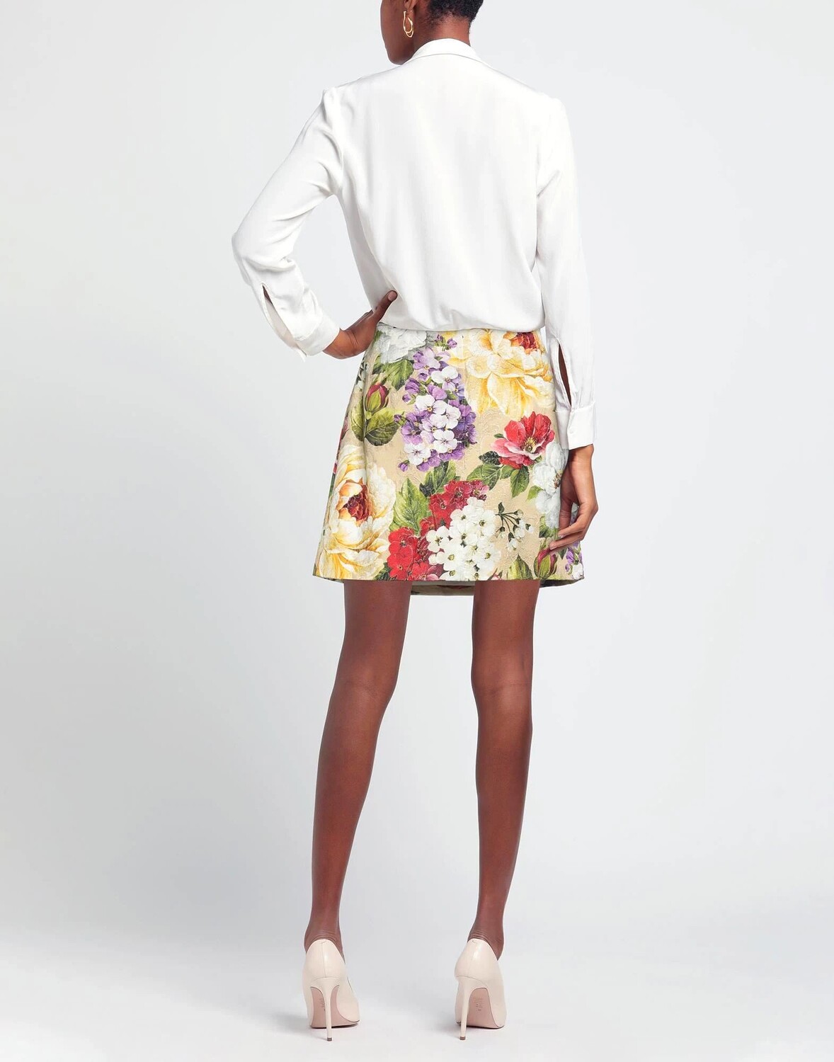 Юбка Dolce&Gabbana, зеленый — фото 3