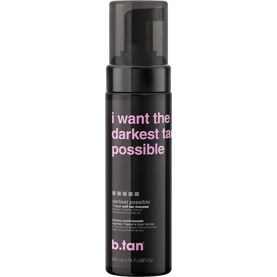 

Возможные пены для автозагара 200 мл b.tan I Want The Darkest Tan