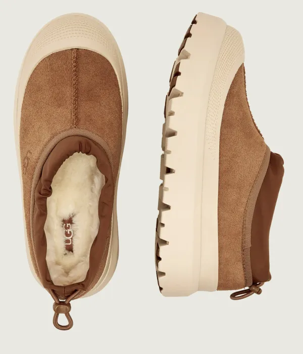 Мужские зимние ботинки Tasman Ugg короткие комбинированные, коричнево-бежевый — фото 3