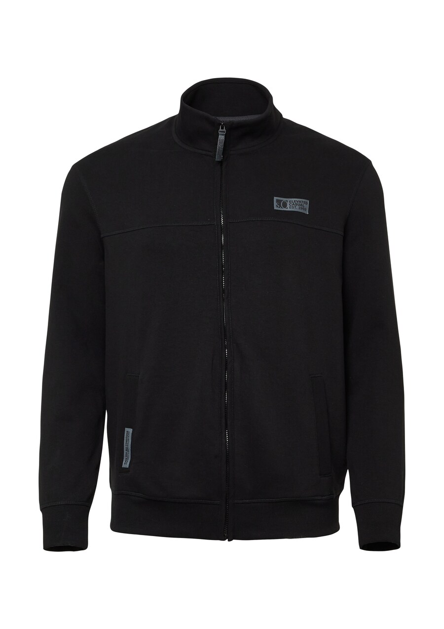 

Толстовка с капюшоном на молнии s.Oliver, черный