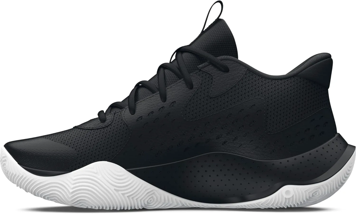 Баскетбольные кроссовки Under Armour Men's Ua Jet '23, черный/металлик золотой — фото 2