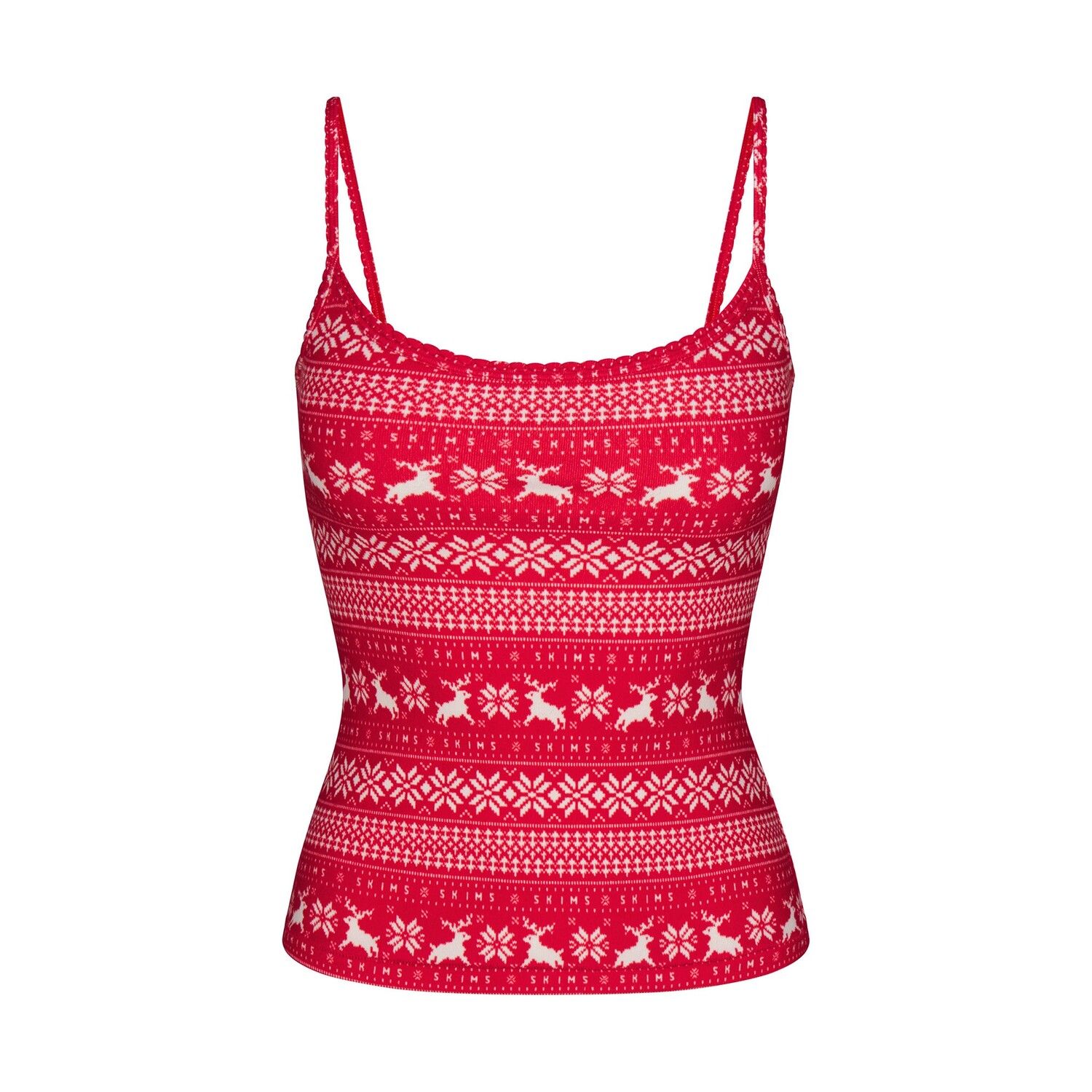 

Топ SKIMS, цвет red deer fair isle