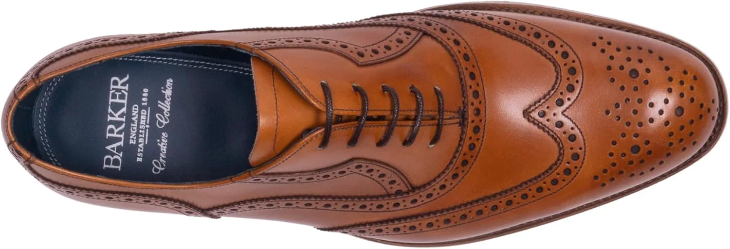 

Мужские туфли Баркера Bladen ручной работы из кожи с брогированием - премиальная официальная обувь для мужчин BARKER
