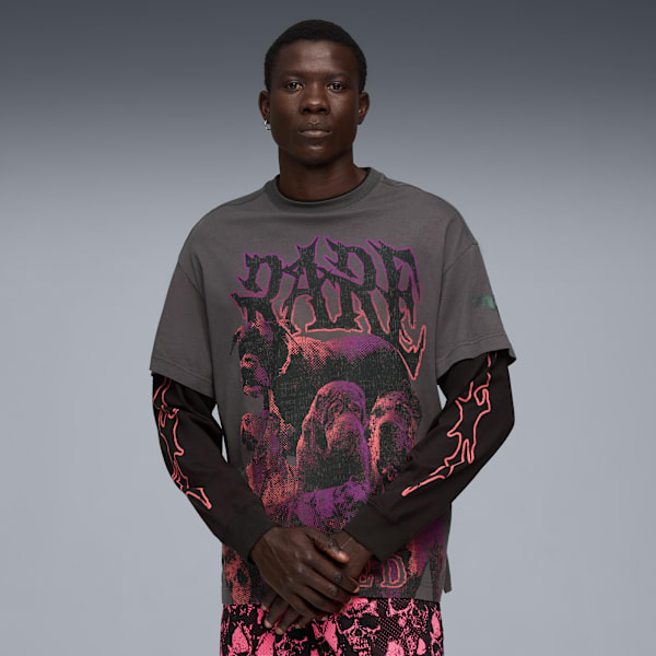 

Мужская баскетбольная футболка с длинным рукавом Lamelo Ball World Tour-Nament Puma, серый