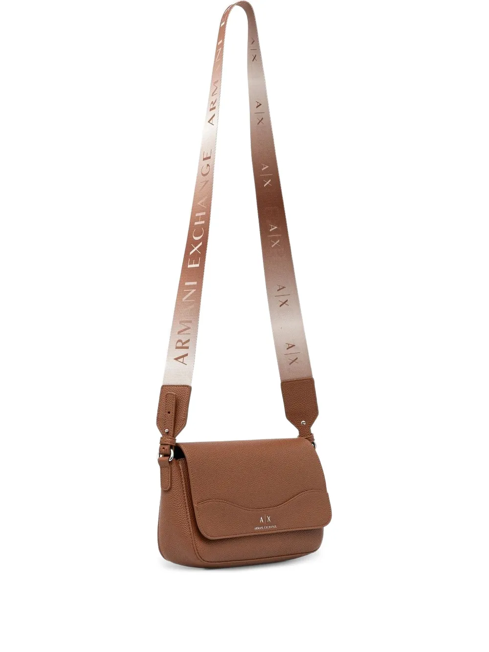 

Сумка через плечо с логотипом Armani Exchange, коричневый