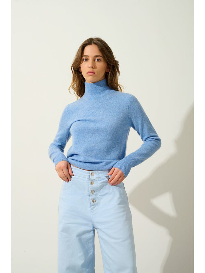 

Кашемировый пуловер AUTHENTIC CASHMERE, светло-синий