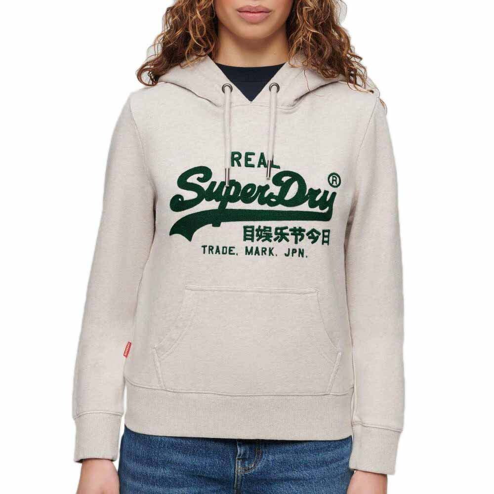 

Худи Superdry Embroidered Vl Graphic, бежевый