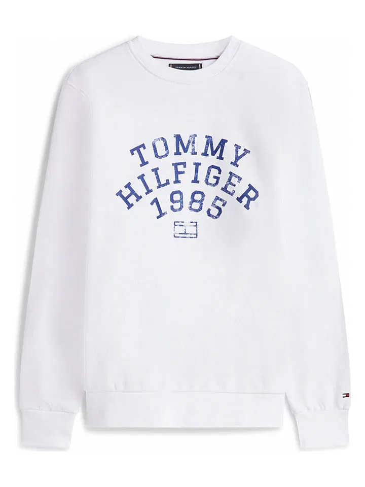 Свитшот с логотипом Tommy Hilfiger, белый — фото 3