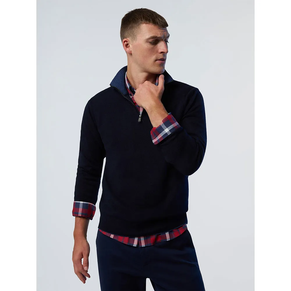 

Свитер North Sails 12Gg half zip, черный/синий