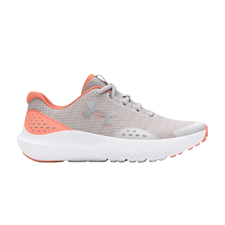 

Кроссовки Under Armour Surge 4 GS Distant Grey Flare Orange, серый