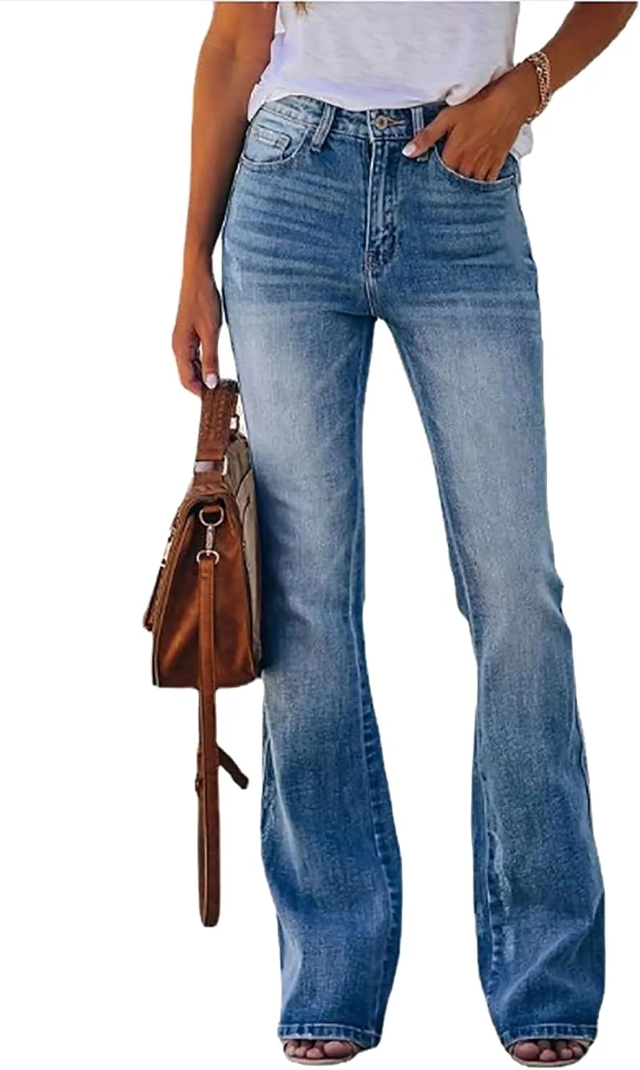 

Женские джинсы Bootcut с высокой посадкой и эластичным материалом (размер 5-17) Glkaend