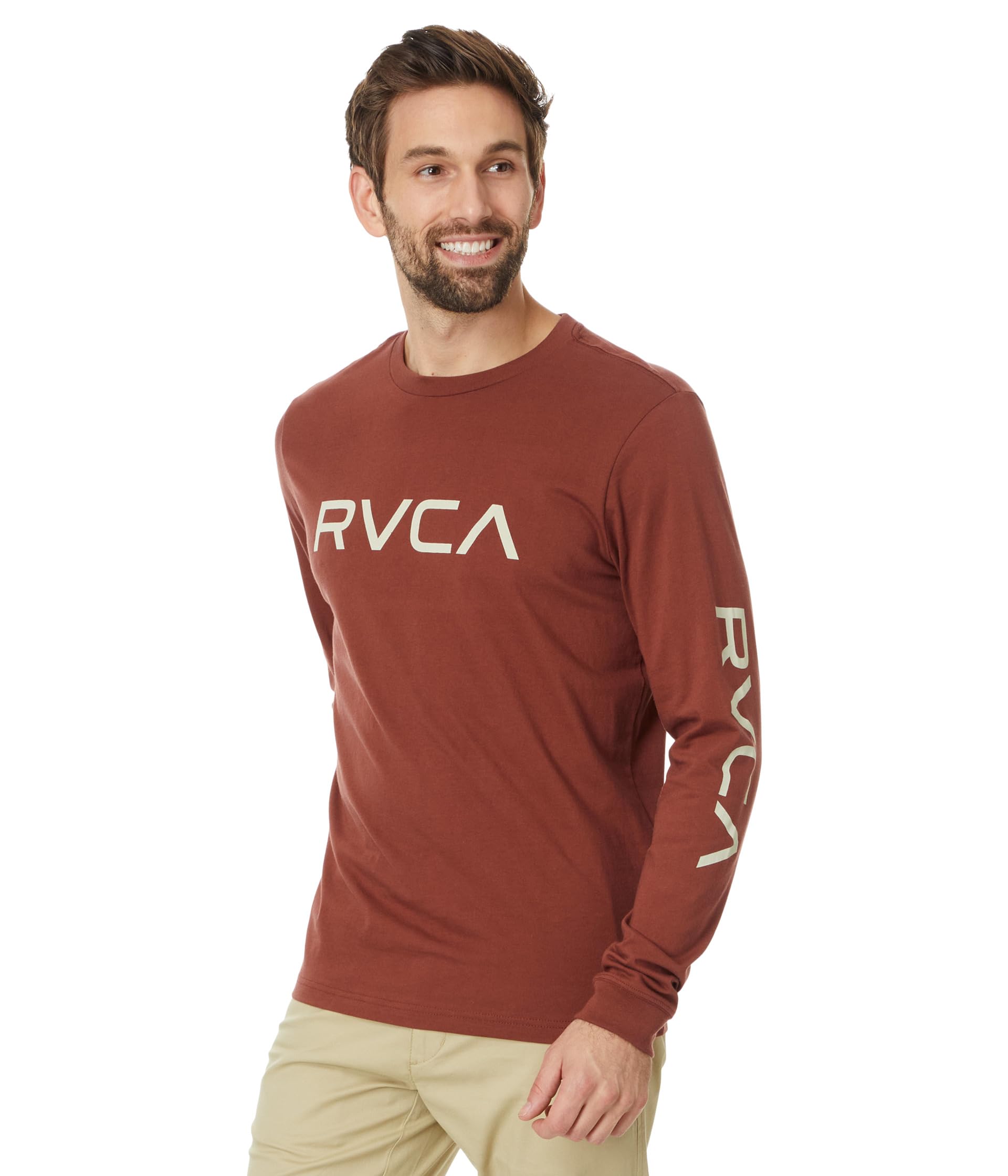 

Футболка RVCA Big RVCA Long, цвет Red Earth