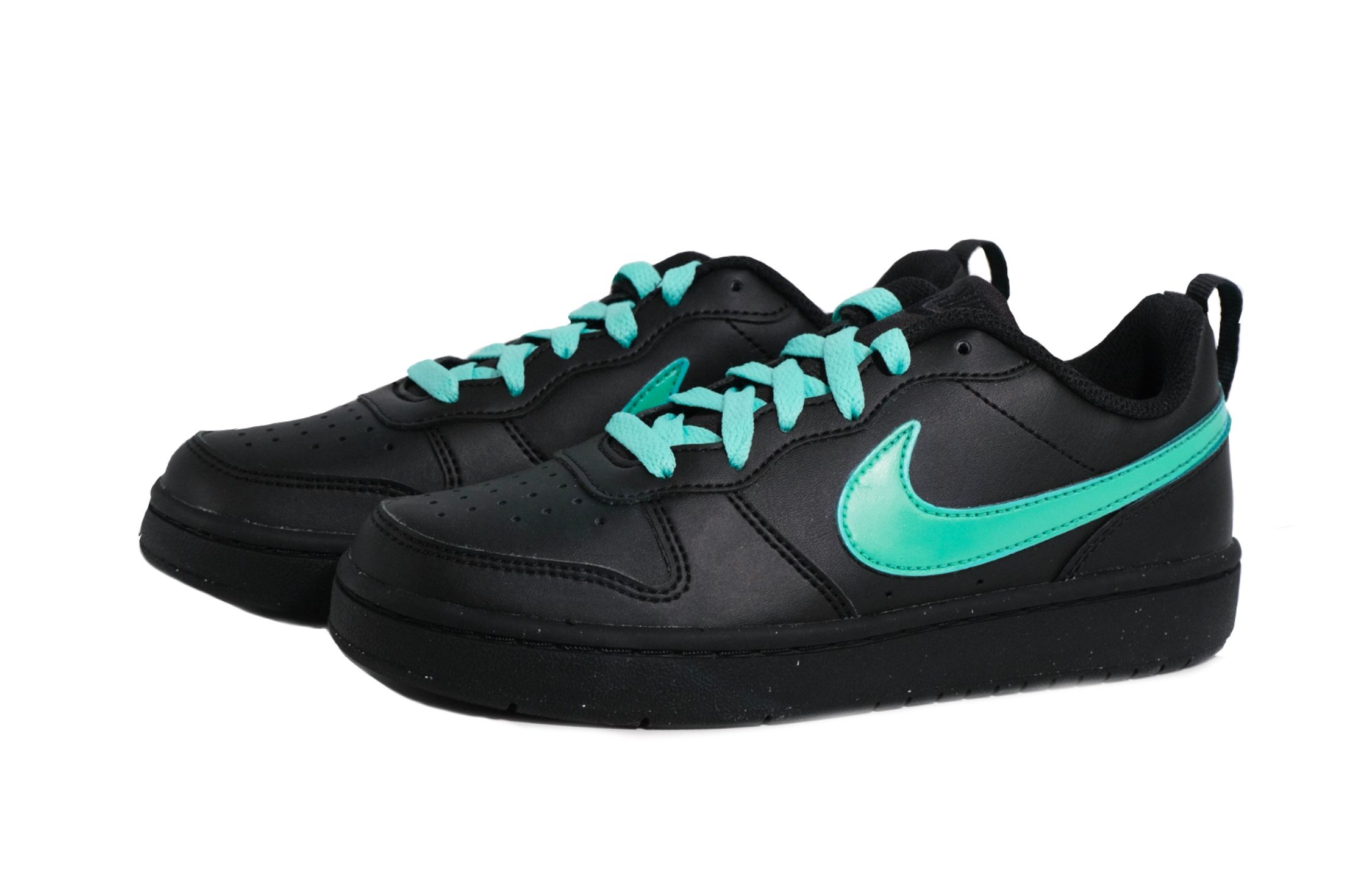 Nike Court Borough Low-Top детские скейтбординг кроссовки Black для подростков — фото 4