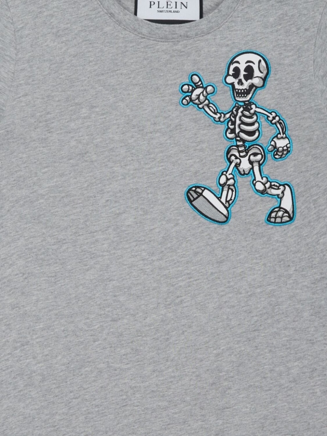 Philipp Plein футболка Skully Gang, серый — фото 3