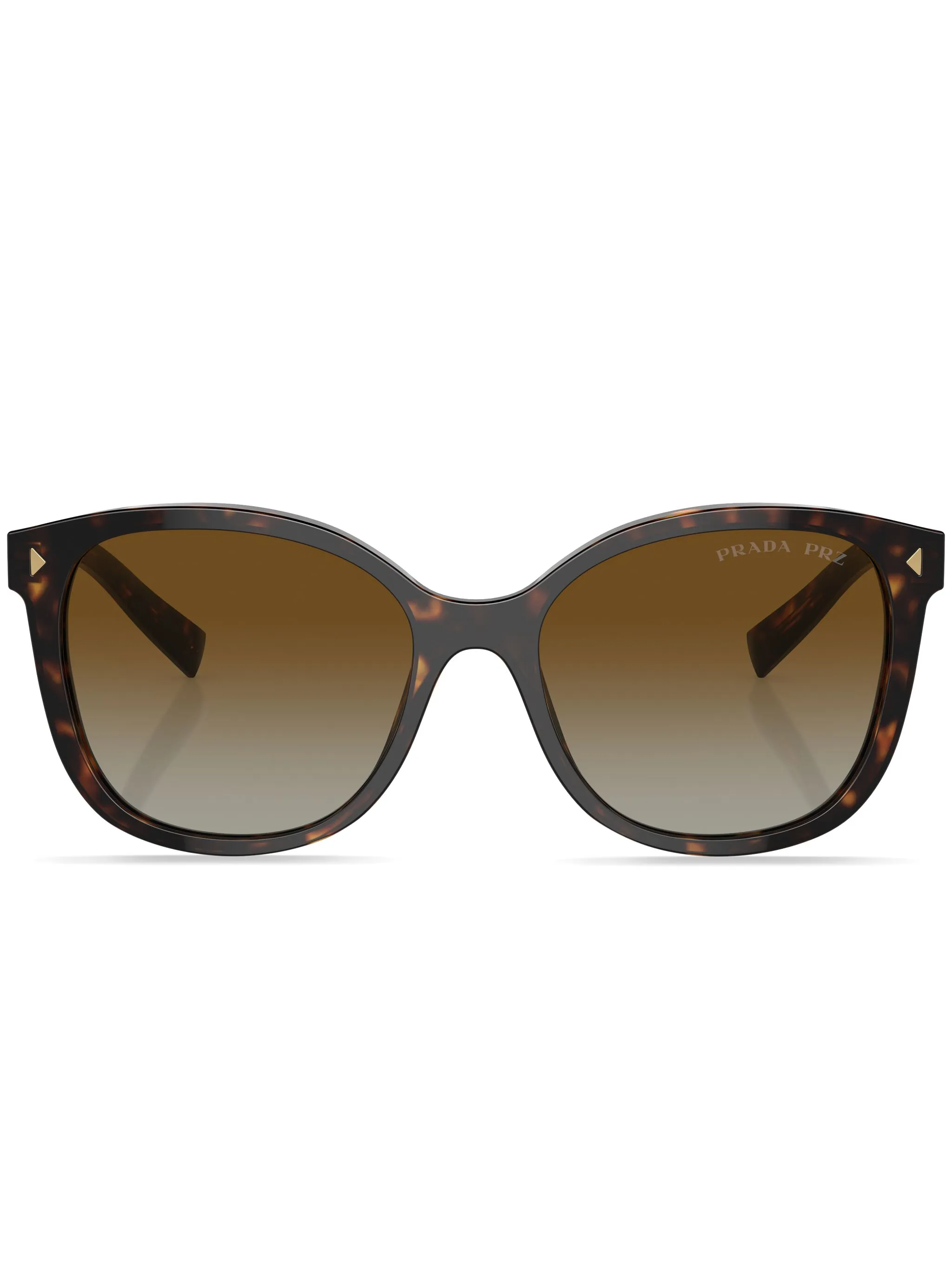 

Солнцезащитные очки в оправе черепаховой расцветки Prada Eyewear, зеленый