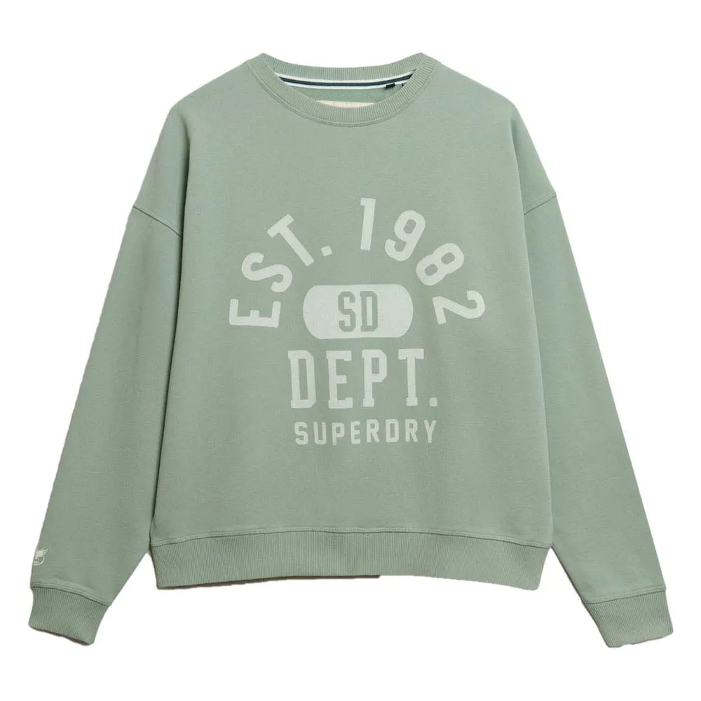 

Толстовка Superdry Athletic Ess Relaxed Fit, зеленый