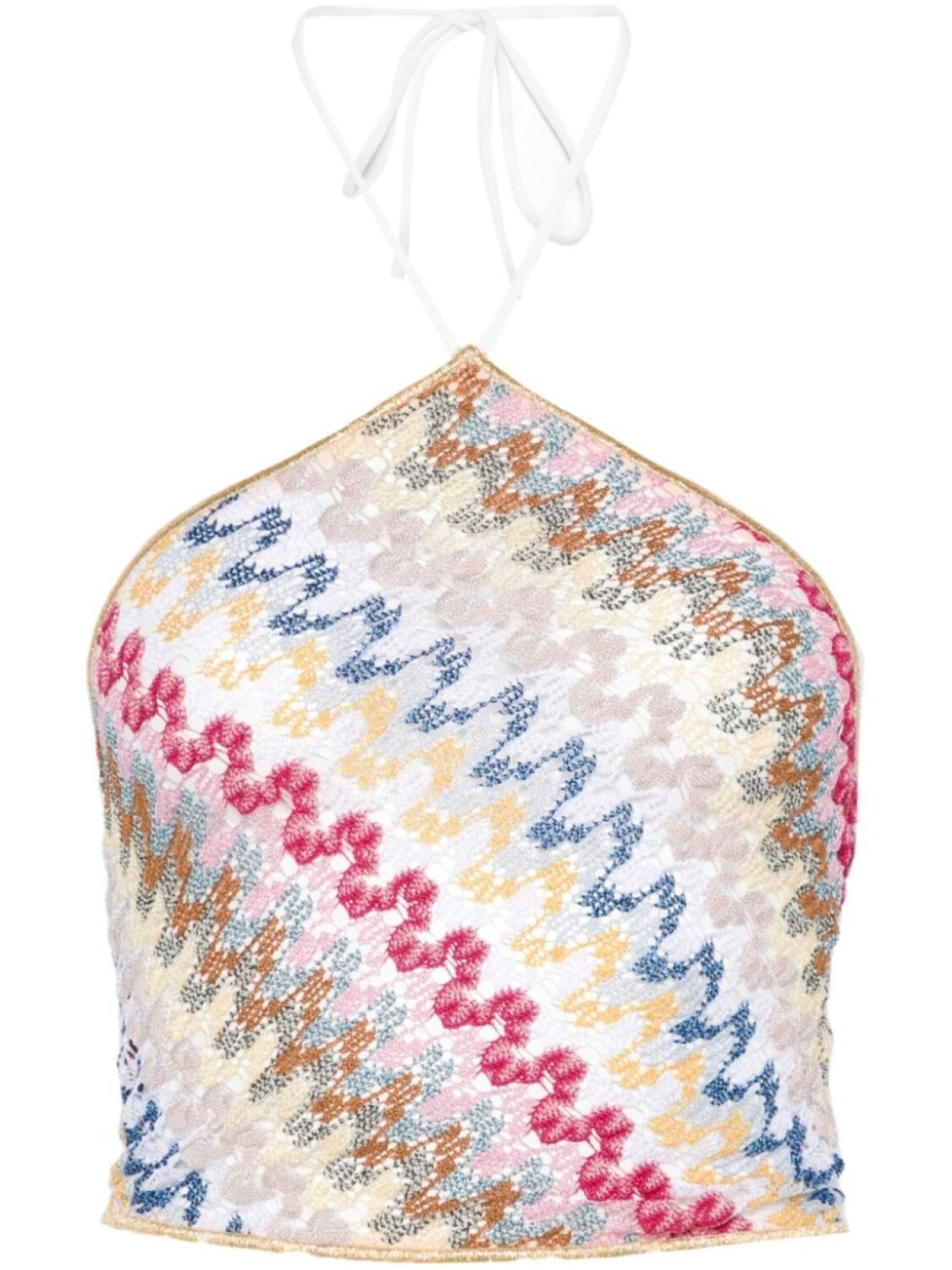 

Missoni топ с узором зигзаг, белый