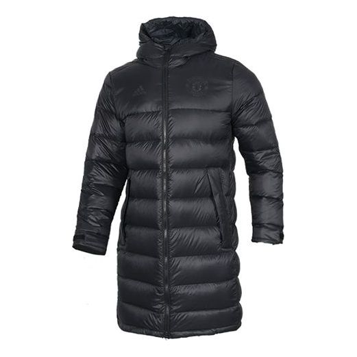 

Пуховик adidas Stay Warm Solid Color Soccer/Football hooded down Jacket Black, черный