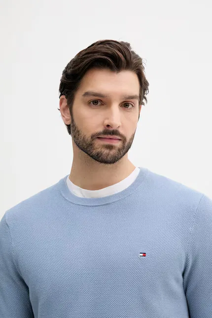 Свитер классический Tommy Hilfiger, синий — фото 4