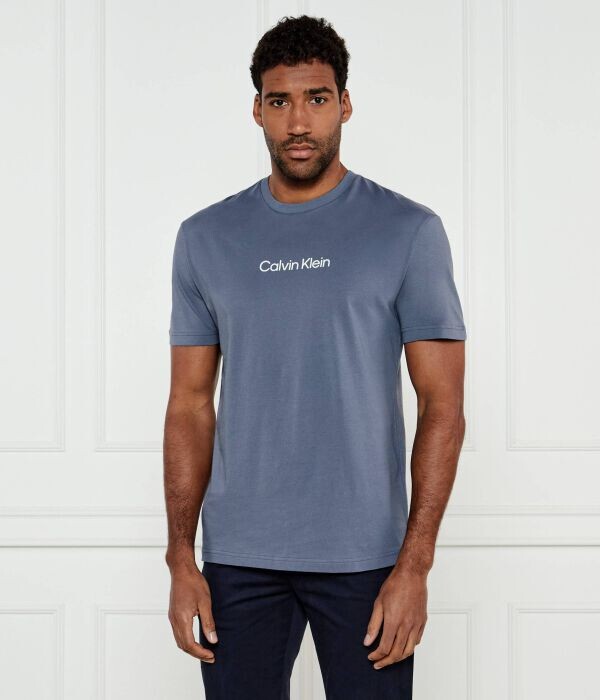 

Футболка мужская Calvin Klein хлопковая с логотипом, серый