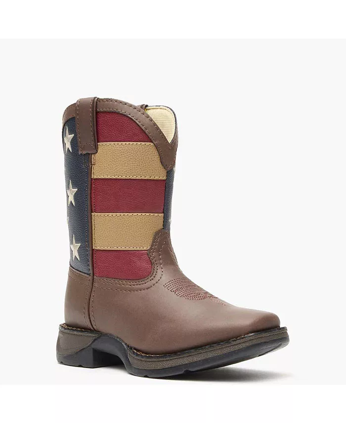 

Детские сапожки Lil' Rebel в патриотическом вестерн-стиле Durango, коричневый