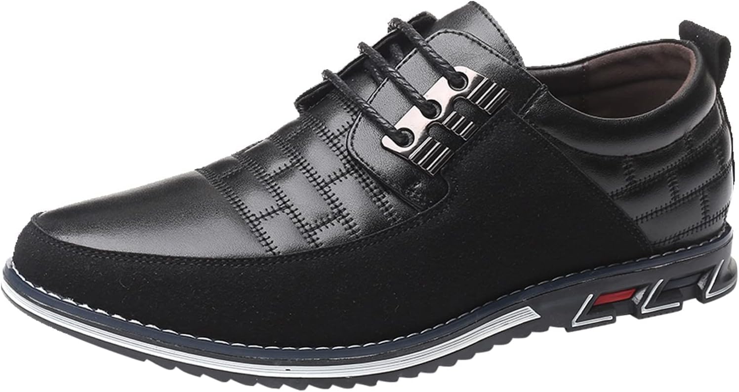 

Мужские туфли BORAMAX на шнуровке, лоферы, кожаные оксфорды, классические современные деловые туфли для вождения и повседневной носки, черный