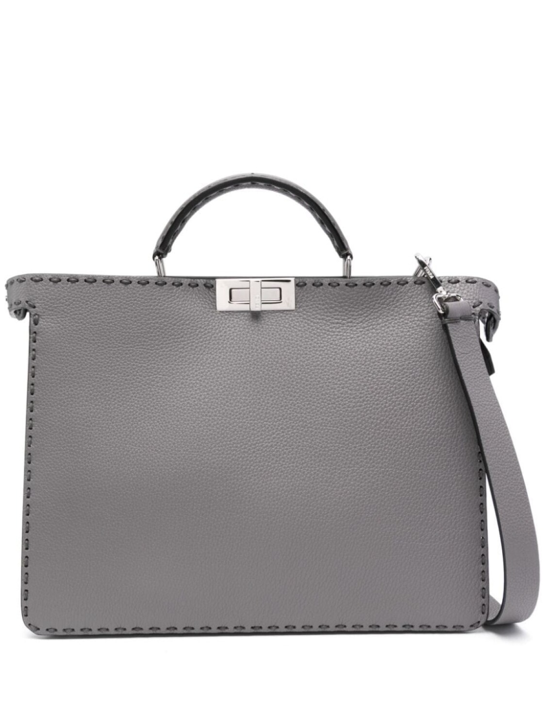 

FENDI сумка-тоут Peekaboo ISeeU среднего размера, серый