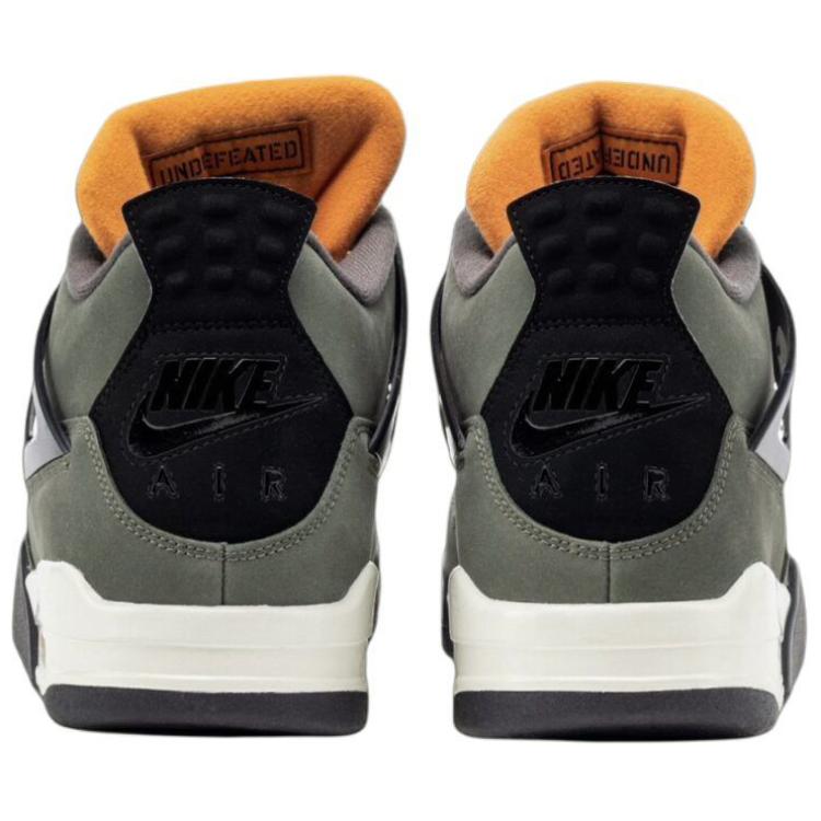 Undefeated X 4 Retro OG SP 2025 Jordan, зеленый черный — фото 3