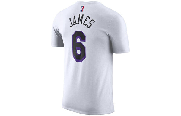 Футболка Nike x Nba Essential City Edition T-Shirt 'LeBron James 6', белый — фото 2