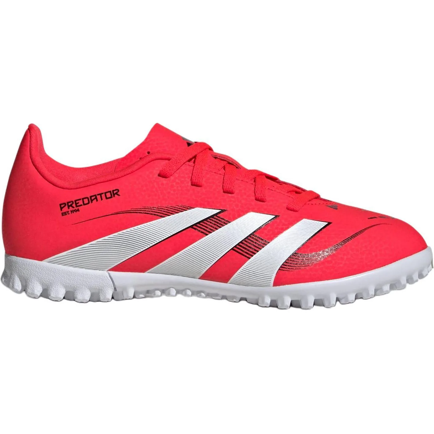 Adidas Predator CLUB Abrasion Resistant низкие футбольные бутсы Red/White/Black детские — фото 3