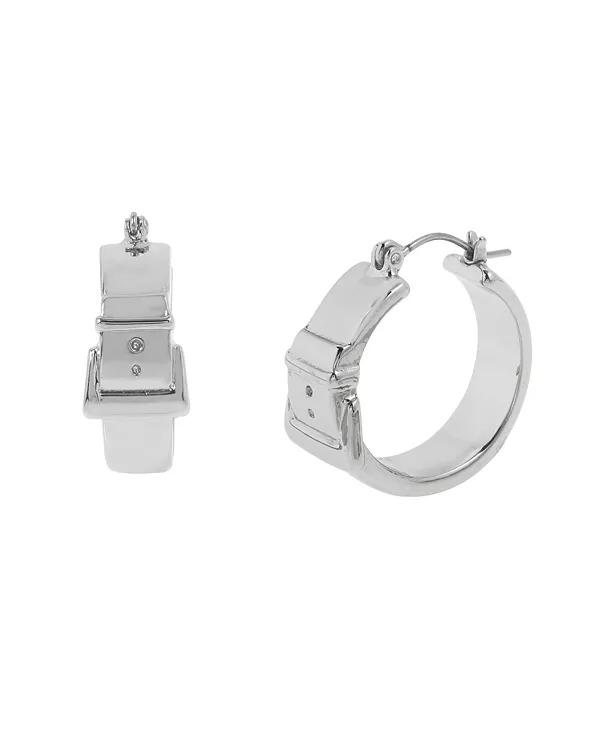 

Серьги-Кольца с пряжкой ремня Steve Madden, rhodium